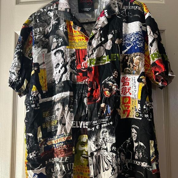 (S) Forever 21 Men x Elvis Presley Pristine Pictorial Shirt - Picture 1 of 7